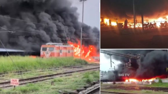 Railway Station Parking: రైల్వేస్టేషన్ పార్కింగ్‌లో అగ్నిప్రమాదం.. దాదాపు 400 బైక్‌లు దగ్దం, ఎలా జరిగింది?