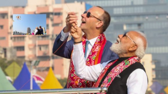 PM Modi: సబర్మతి తీరాన అంబరాన్నంటిన సంబరాలు.. గాలిపటం ఎగురవేసిన ప్రధాని మోదీ