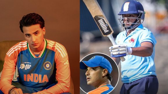 Sarfaraz Khan-Abhishek Sharma: అభిషేక్ శర్మ ఓవర్‌లో 6, 4, 6, 4, 6, 4..15 బాల్స్‌లో స‌ర్ఫ‌రాజ్ అర్ధ సెంచ‌రీ