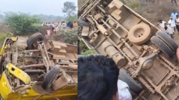 School Bus Accident: ఘోర బస్సు ప్రమాదం.. వాహనంలో మొత్తం 107 మంది.. స్పాట్‌లో 20 మంది..?