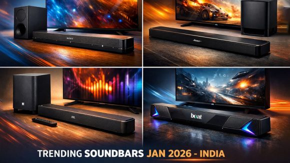 Trending Soundbars Jan 2026: మార్కెట్‌ను షేక్ చేస్తున్న టాప్ ట్రెండింగ్ సౌండ్‌బార్స్.. బడ్జెట్‌లోనే థియేటర్ ఫీల్ 3D ఆడియో