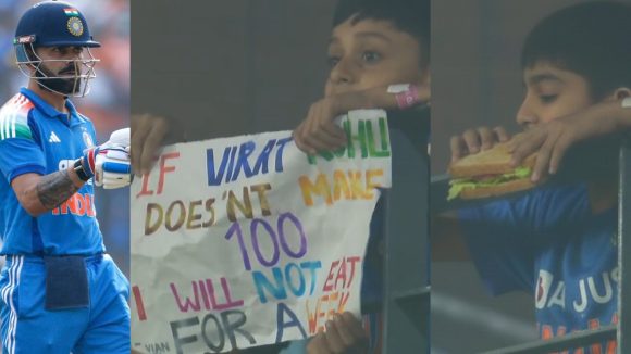 Virat Kohli Century: కోహ్లీ ఫ్యాన్స్ అంద‌రూ ఫేక్ గాళ్లే..సెంచ‌రీ చేయ‌క‌పోతే అన్నమే తిన‌ను అన్నాడు, ఔట్ అయ్యాక లాగించేశాడు