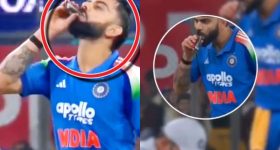 Virat Kohli: విరాట్ కోహ్లీ తాగిన ఆ మిస్ట‌రీ డ్రింక్ ఏంటి ? సీక్రెట్ గా ఆల్క‌హాల్ తాగాడా !