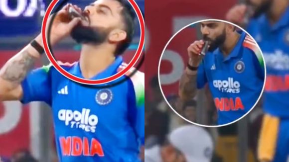 Virat Kohli: విరాట్ కోహ్లీ తాగిన ఆ మిస్ట‌రీ డ్రింక్ ఏంటి ? సీక్రెట్ గా ఆల్క‌హాల్ తాగాడా !