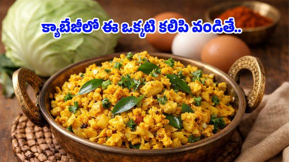 Cabbage Egg Fry Recipe: క్యాబేజీ తినని వాళ్లు కూడా ఫిదా అవ్వాల్సిందే.. ఈ స్టైల్‌లో ఒకసారి ట్రై చేయండి!