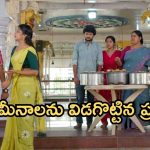 Gundeninda GudiGantalu Today episode: బాలు వద్దన్నా గుడికి వెళ్లిన మీనా.. శివ ఫుల్ హ్యాపీ.. ప్రభావతి మాటతో బాలు షాక్..
