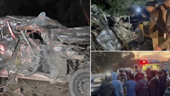 Road Accident: రాంగ్ రూట్‌ వ్యవహారం కారుని ఢీకొన్న ట్రక్కు, నుజ్జైన కారు, స్పాట్‌లో ఏడుగురు మృతి