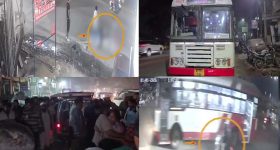 Bus Accident: హైదరాబాద్‌లో ఘోర ప్రమాదం.. స్కూటీ బస్సు ఢీ.. స్పాట్‌లోనే భార్యాభర్తలిద్దరూ