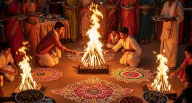 Sankranti Festival: తెలుగు రాష్ట్రాల్లో సంక్రాంతి శోభ.. అర్ధరాత్రి నుంచే భోగి మంటలు.. సీఎంల శుభాకాంక్షలు