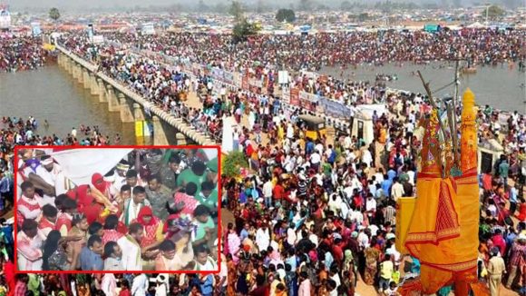 Medaram jatara 2026: మేడారంలో అద్భుత దృశ్యం.. గద్దెపైకి సారలమ్మ