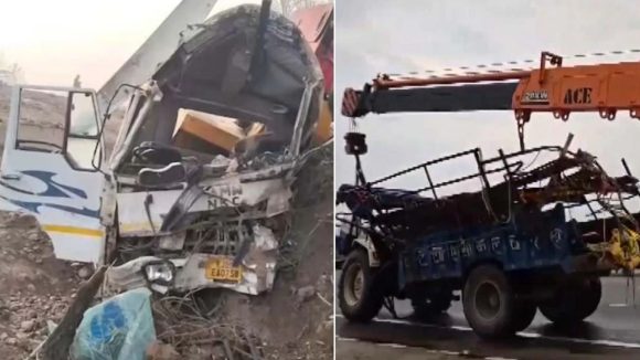 Road Accident: మధ్యప్రదేశ్‌లో ఘోర రోడ్డు ప్రమాదం.. వ్యాన్-ట్రాక్టర్ ఢీ, స్పాట్‌ లో 15 మంది