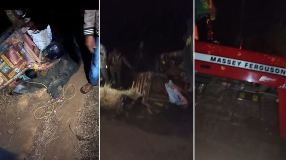 Road Accident: ఘోర రోడ్డు ప్రమాదం.. మేడారం జాతరకు వెళ్తున్న ట్రాక్టర్ బోల్తా, స్పాట్‌లో 25 మంది