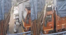 CCTV Viral Video: కదులుతున్న లారీని ఆపబోయి వృద్ధుడు మృతి.. ఒళ్లు గగుర్పొడిచే వీడియో!