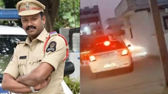 SI Madhu Incident: సినిమా ఫక్కీలో కారు ఛేజింగ్.. ఎస్ఐని ఢీకొట్టి బానెట్‌పై 4 కిలోమీటర్లు తీసుకెళ్లిన కారు.. తప్పించుకున్న ఎస్ఐ.. 