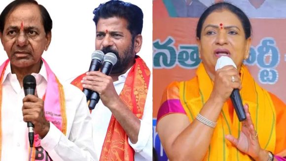 DK Aruna: పాలమూరు నీళ్లపై రాజకీయం.. కేసీఆర్, రేవంత్ రెడ్డిలపై డీకే అరుణ ఘాటు వ్యాఖ్యలు