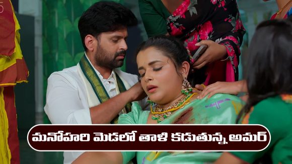 Nindu Noorella Saavasam Serial Today February 11th: ‘నిండు నూరేళ్ల సావాసం’ సీరియల్‌: మనోహరి మెడలో తాళి కట్టిన అమర్  