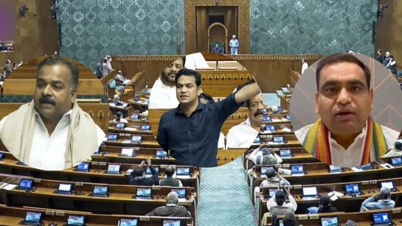 Congress MPs Suspended: యార్‌ ఏంటి..? పార్లమెంట్‌లో ఇవేం మాటలు..?  8 మంది ఎంపీలపై సస్పెన్షన్ వేటు