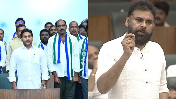 AP Assembly Session-2026: వైసీపీ ఎమ్మెల్యేలు రభసపై పవన్ ఆగ్రహం.. హనుమంతుడి ముందు..