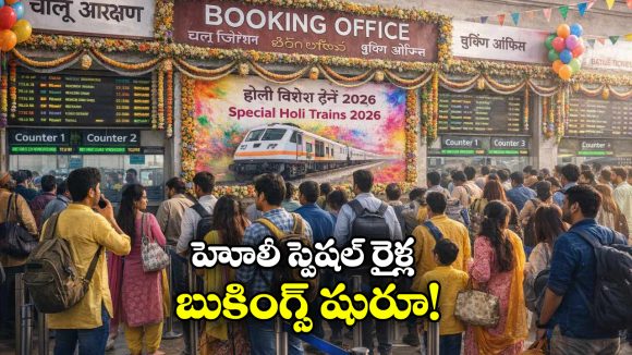 Holi Special Trains: హోలీ స్పెషల్ ట్రైన్స్.. బుకింగ్స్ మొదలయ్యాయండోయ్!