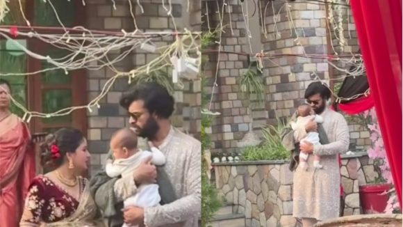 Varun Tej -Lavanya:వెడ్డింగ్ వేడుకలో వారసుడితో ఆటలు… వరుణ్ దంపతుల వీడియో వైరల్