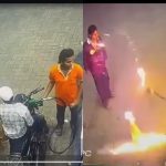 Petrol Pump Video: పెట్రోల్ బంక్ లో సిగరెట్టు కాల్చొద్దన్నందుకు.. బైక్ కు నిప్పు పెట్టిన యువకుడు.. వీడియో వైరల్