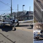Plane Crash: రోడ్డుపై విమానం బీభత్సం.. అత్యవసరంగా ల్యాండింగ్..ఆపై కార్లు ధ్వంసం