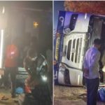 Road Accident: గద్వాల జిల్లాలో ఘోర రోడ్డు ప్రమాదం.. బోల్తా పడిన బస్సు, స్పాట్‌లో 20 మంది