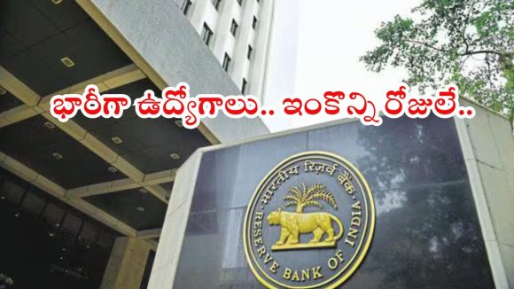 RBI Notification: నిరుద్యోగులకు బంపర్ ఆఫర్.. ఆర్బీఐ నుంచి భారీ జాబ్ నోటిఫికేషన్, దరఖాస్తు చివరి తేది..?
