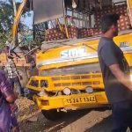 Road accident: స్కూల్ బస్సును ఢీకొన్న ట్రాక్టర్.. ఒకరు మృతి, విద్యార్థులకు గాయాలు