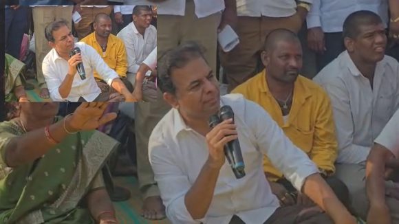 KTR: ‘మా భూములు పోయాయి.. మా బతుకులు మారలేదు’.. కేటీఆర్ కాన్వాయ్‌ను అడ్డుకున్న సిరిసిల్లల ప్రజలు