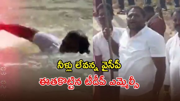 Handri – Neeva Canal: హంద్రీనీవాలో నీళ్లు లేవంటారా? ఇదిగో ప్రవాహమంటూ.. ఈత కొట్టిన ప్రభుత్వ విప్