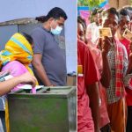 Telangana Municipal Election-2026: మున్సిపల్ ఎన్నికల పోలింగ్.. కేంద్రాల వద్ద బారులు తీరిన ఓటర్లు
