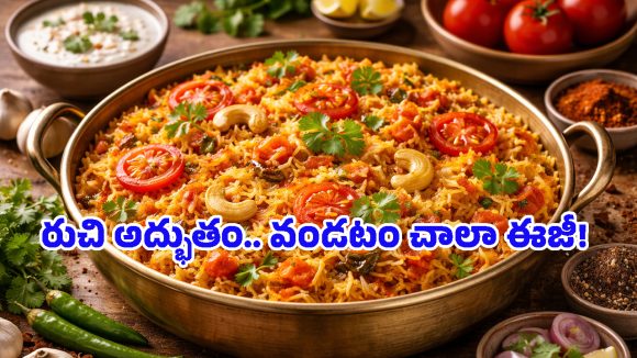 Tomato Pulao: ఇంట్లో కూరగాయలు లేవా? అయితే ఈ స్పైసీ టమాటో పులావ్ చేసుకోండి, టేస్ట్ మామూలుగా ఉండదు!