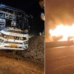 Bengaluru City: బెంగుళూరు సమీపంలో.. టూరిస్ట్ బస్సులో మంటలు, స్పాట్‌లో 40 మంది ప్రయాణికులు
