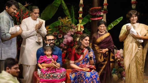 Upasana Ram Charan: ఉపాసన చరణ్ కవలల నామకరణం.. మనవడు మనవరాళ్లతో మెగా ఫ్యామిలీ!
