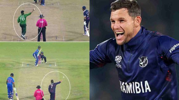 Gerhard Erasmus Bowling Action: న‌మీబియాలో మ‌రో ఉస్మాన్ తారిక్‌..ఇండియాతో జ‌రిగిన‌ మ్యాచ్ లో ఎరాస్మ‌స్ త్రో బౌలింగ్