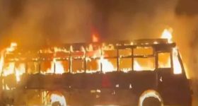 Bus Fire: ఘోర ప్రమాదం.. ఆర్టీసీ బస్సులో మంటలు.. స్పాట్‌లో 29 మంది