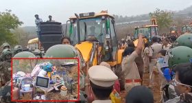 Khammam district: ఖమ్మం జిల్లాలో ఉద్రిక్తత.. పేదల గూడుపై సర్కార్ ఉక్కుపాదం
