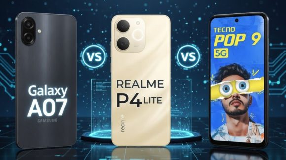 Smartphone Comparison: రియల్‌మీ P4 లైట్ 4G vs గెలాక్సీ A07 4G vs టెక్నో పాప్ 9 5G..రూ.10,000 బడ్జెట్‌లో ఏ ఫోన్ బెస్ట్?