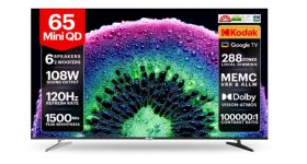 4K Mini QD LED TV: 120Hz డిస్‌ప్లే, డాల్బీ అట్మాస్ సపోర్ట్‌తో 65 ఇంచ్ Kodak టివి లాంచ్.. ధర ఎంతంటే?