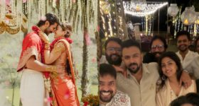 Virosh Wedding Pics:: విజయ్, రష్మిక పెళ్లి ఫోటోలు షేర్ చేసిన ఈషా రెబ్బ.. తరుణ్ భాస్కర్ తో కలిసి హీరోయిన్ సందడి..!