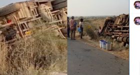 Kadapa Bus Accident: రైల్వే కోడూరు భక్తులకు తప్పిన ముప్పు: మైలవరం సమీపంలో టూరిస్టు బస్సు బోల్తా..