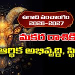 Ugadi panchangam 2026: మకర రాశికి ఈ సంవత్సరం ఆర్థిక అభివృద్ది, స్థిరత్వం