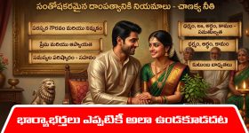Chanakya Niti: సంతోషకరమైన దాంపత్యానికి భార్యభర్తలు పాటించాల్సిన నియమాలేంటి..? అసలు చాణక్య నీతిలో ఏముంది