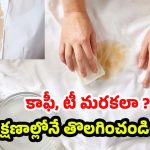 Tips For Coffee Stains: బట్టలపై కాఫీ,టీ మరకలా ? కంగారు పడకండి.. చిటికెలో మాయం చేసే చిట్కాలివిగో