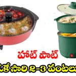 Electric Hot Pots: ఎలక్ట్రిక్ హాట్ పాట్ ఉంటే చాలు.. గ్యాస్ లేకుండానే నిమిషాల్లో వంట చేసేయొచ్చు !