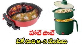 Electric Hot Pots: ఎలక్ట్రిక్ హాట్ పాట్ ఉంటే చాలు.. గ్యాస్ లేకుండానే నిమిషాల్లో వంట చేసేయొచ్చు !