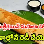 Multigrain Masala Dosa: హోటల్ స్టైల్ మల్టీగ్రెయిన్ మసాలా దోస.. పర్ఫెక్ట్‌గా రెడీ చేయండిలా