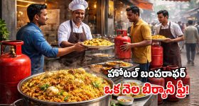Free Biryani Offer: గ్యాస్ సిలిండర్ ఇస్తే.. నెల రోజులు బిర్యానీ ఫ్రీ.. హోటల్ క్రేజీ ఆఫర్!