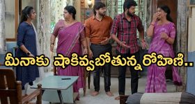 Gundeninda GudiGantalu Today episode: మనోజ్ ను చితక్కొట్టిన మీనా.. షాక్ లో ప్రభావతి, రోహిణి.. శోభాకు దిమ్మతిరిగే షాక్..
